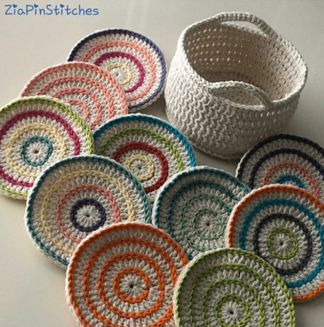 16 Inspirações de Porta-Copos de Crochê + Passo a Passo Fácil | Revista  Artesanato