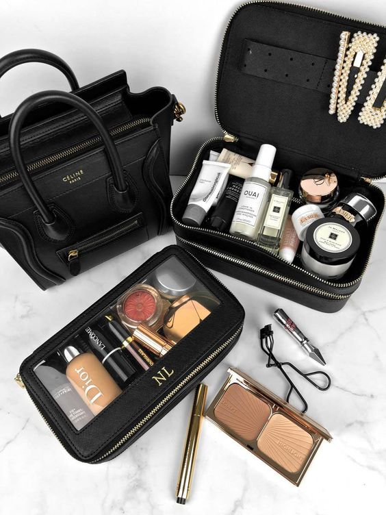 makeup bags with some essentials