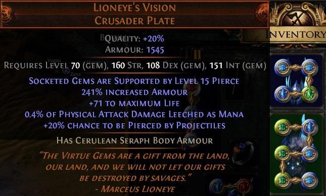 Path of Exile Lioneye's Vision