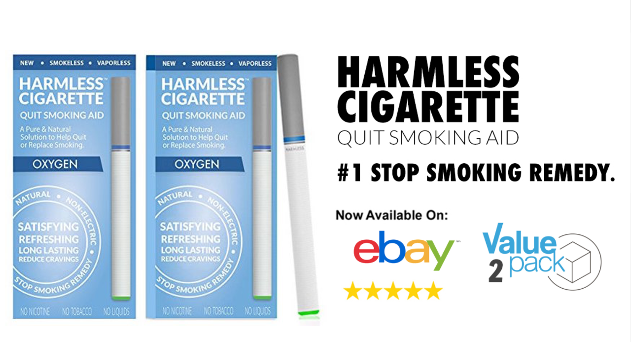 Harmless Cigarette The 1 Quit Smoking Product Harmless Cig Oxygen 2 Pack