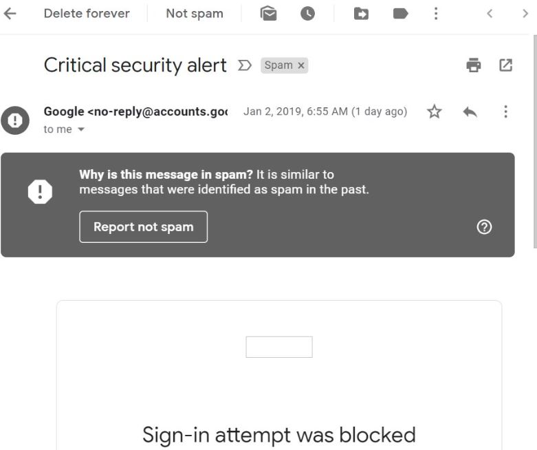 How Should You Respond To Real Google Critical Security Alert