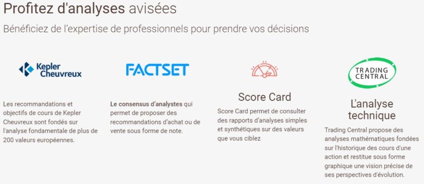 Outils de conseils de BforBank