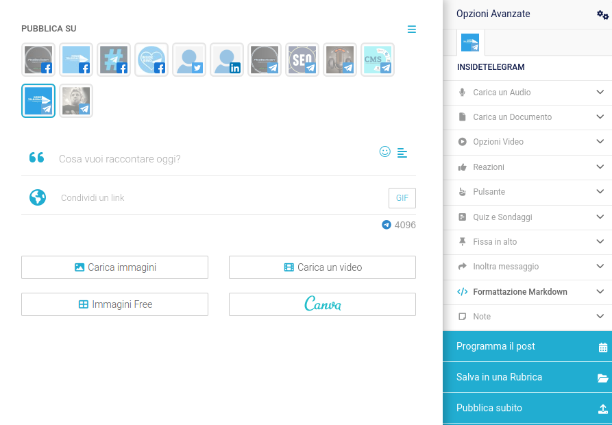 postpickr per telegram