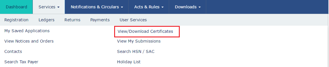 How to download GST certificate