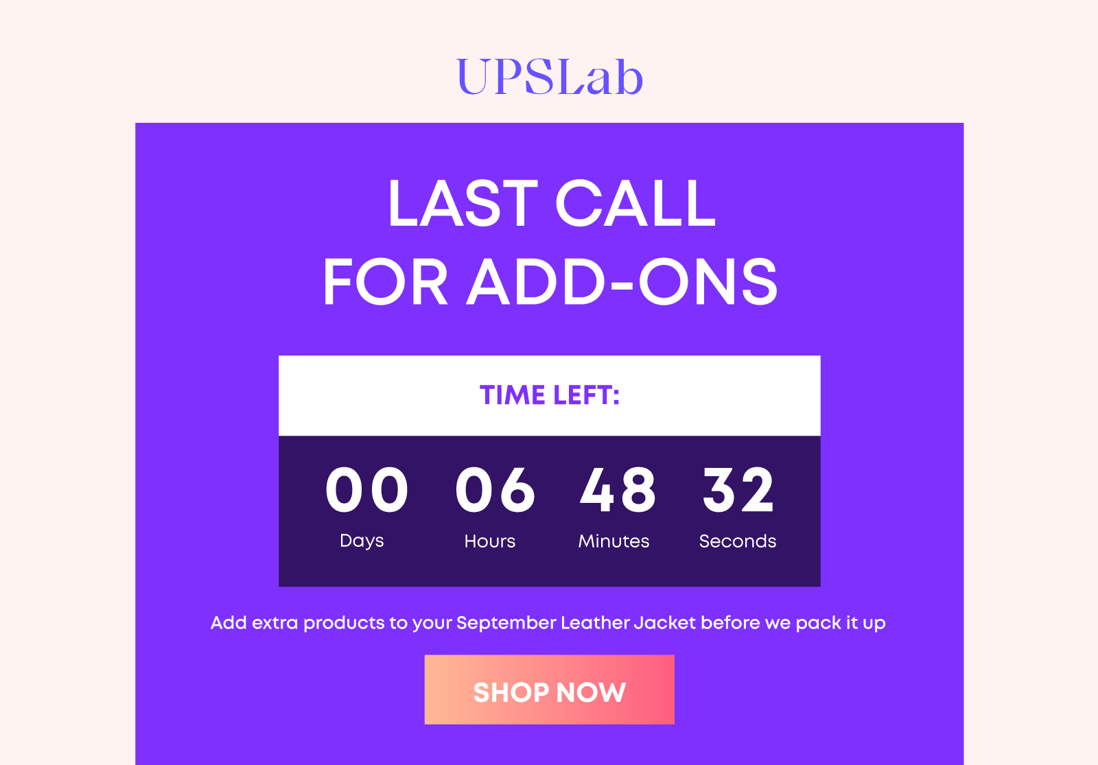 upslab brief woocommerce follow up email example