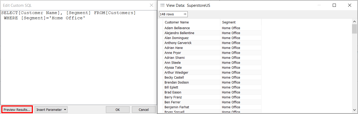 Apply Conditions to Custom SQL Query