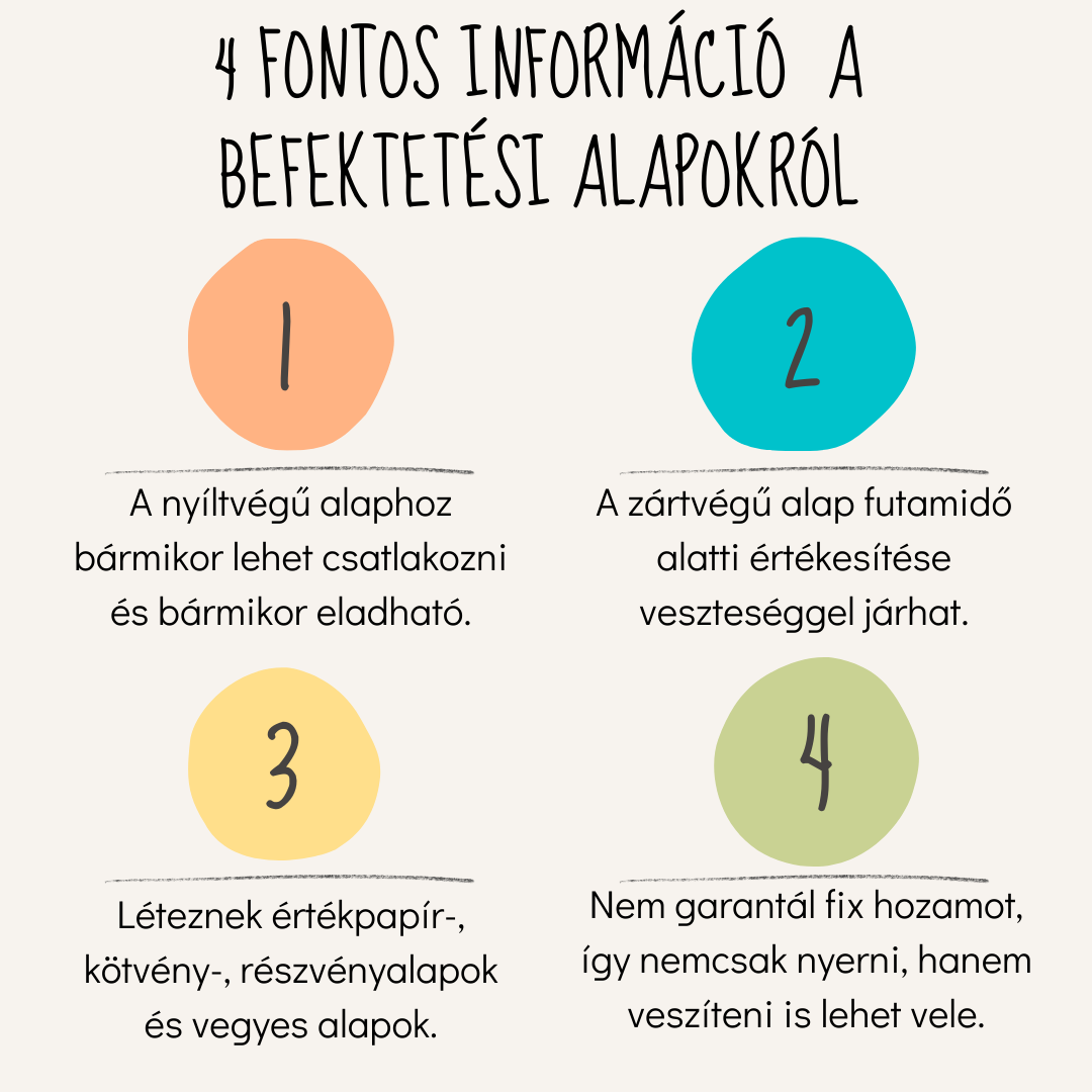 4 fontos információ a befektetési alapokról