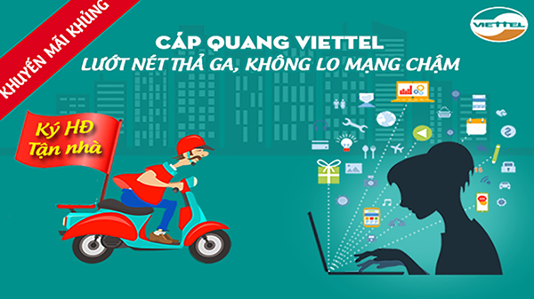 Lắp đặt Cáp Quang Viettel, mạng Internet WiFi Viettel KM 2022