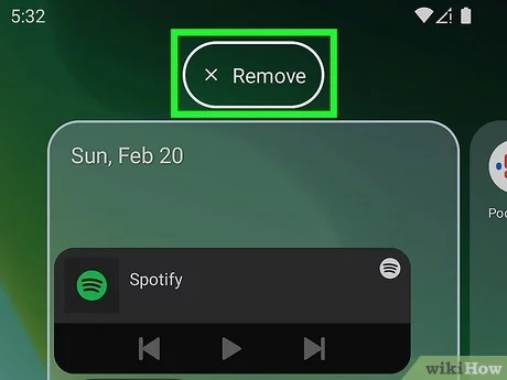 disable widget to fix spotify no internet connection issue