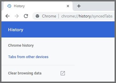 Historique de Google Chrome