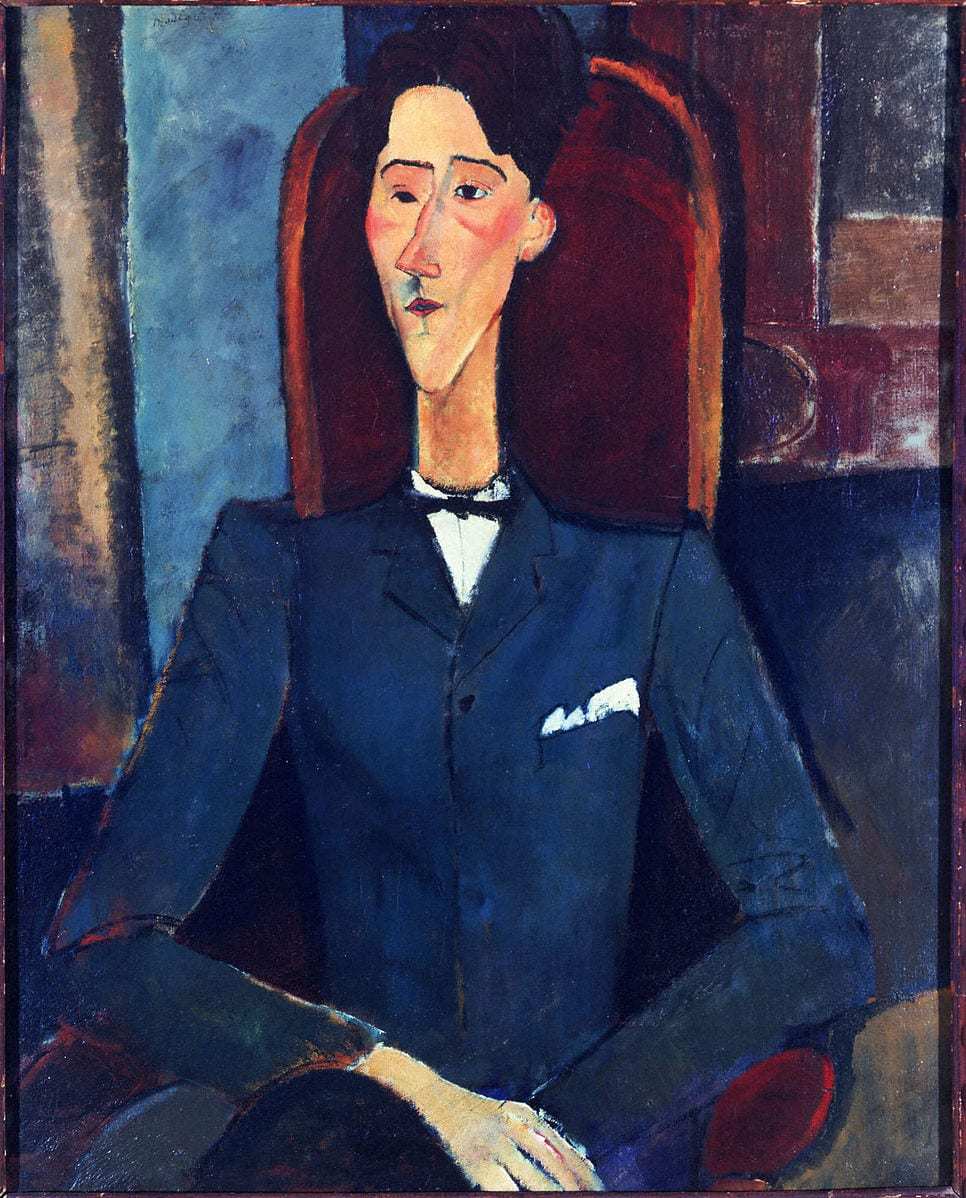 Portrait of Jean Cocteau by Modigliani