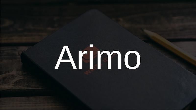 Free Elegant Fonts - Arimo