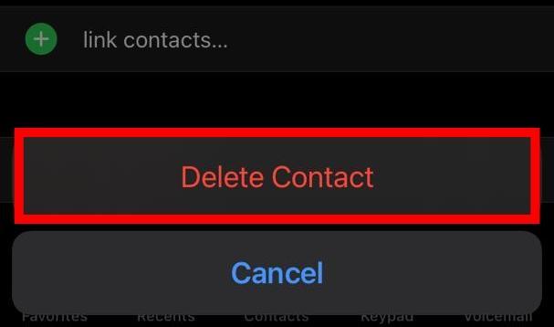 deleted contact