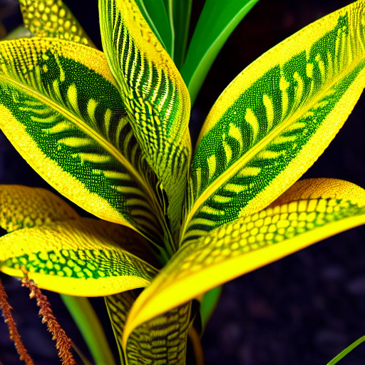 Golden flame snake plant