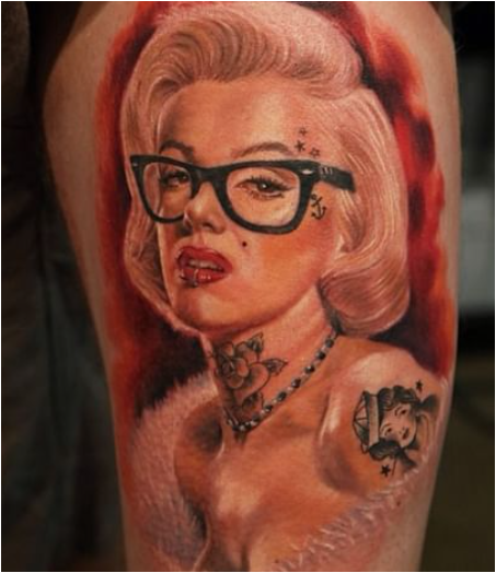 Specked Marilyn Tattoo