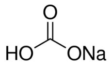 Image result for sodium bicarbonate structure