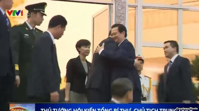 Thủ tướng Nguyễn Tấn Dũng hội kiến Chủ tịch Trung Quốc Tập Cận Bình hôm 5/11/2015.