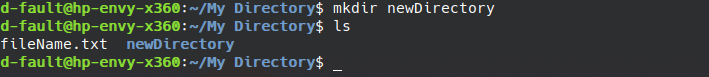 mkdir command