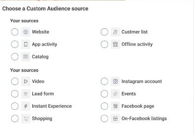 Facebook ads custom audiences