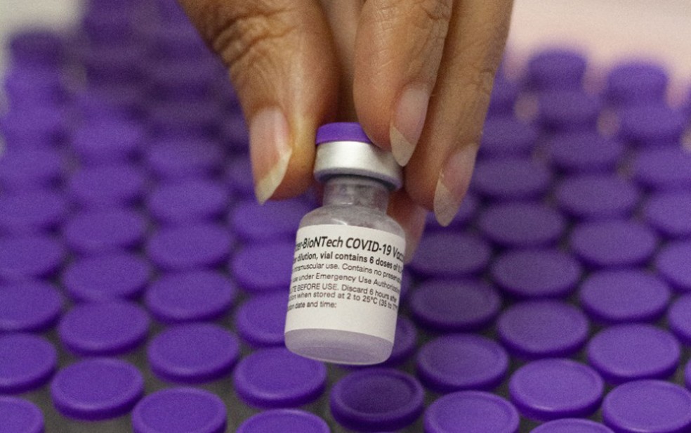 Vacina da Pfizer é a única que tem autorização para uso em menores de idade, no Brasil — Foto: Hugo Dourado/Secretaria de Saúde de Pernambuco