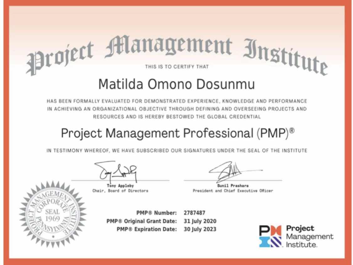 Matilda - now PMP