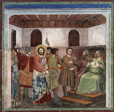 Cristo davanti a Caifa, Giotto 1305