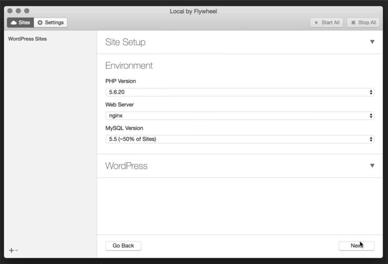 Configuração Local por Flywheel Sit Parte 2