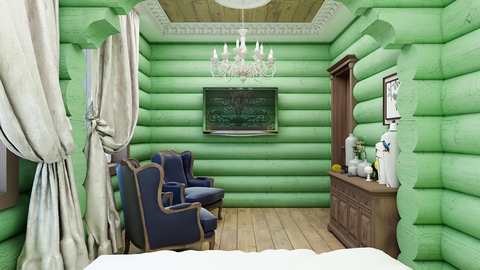 Внутренняя покраска деревянного дома фото: Покраска дома внутри (78 фото) — фото