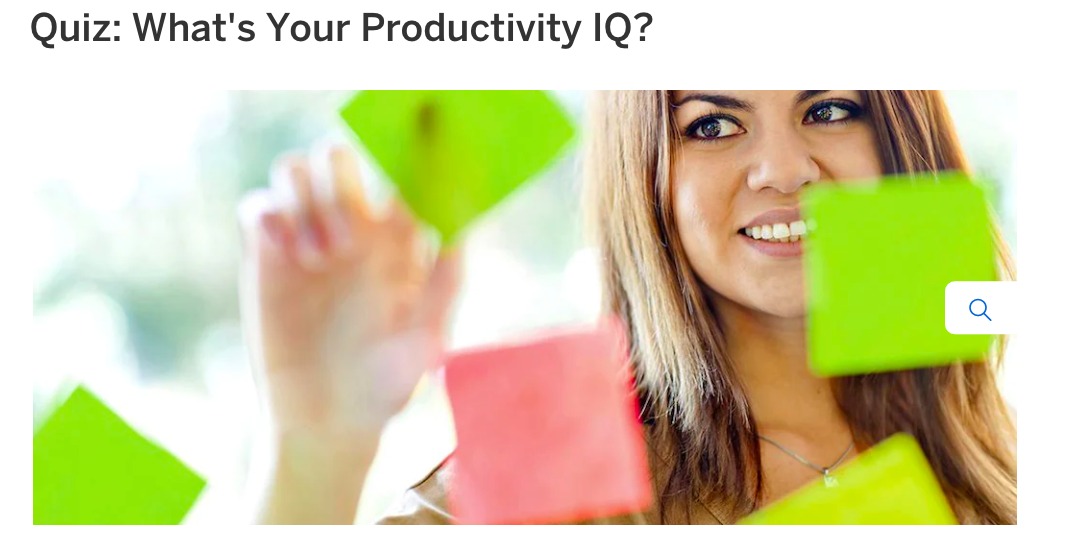 What's your productivity iq 