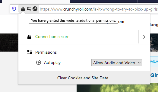 Allow autoplay at the top of the browser bar in Firefox.