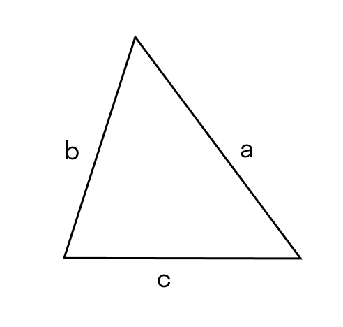 Вычисление периметра треугольника по трем сторонам