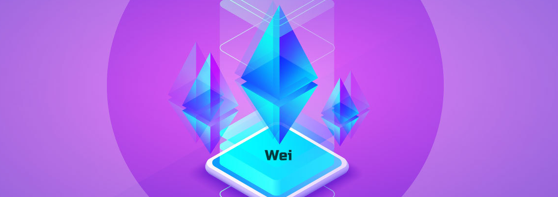 Hologram with the Ethereum symbol and ETH lettering
