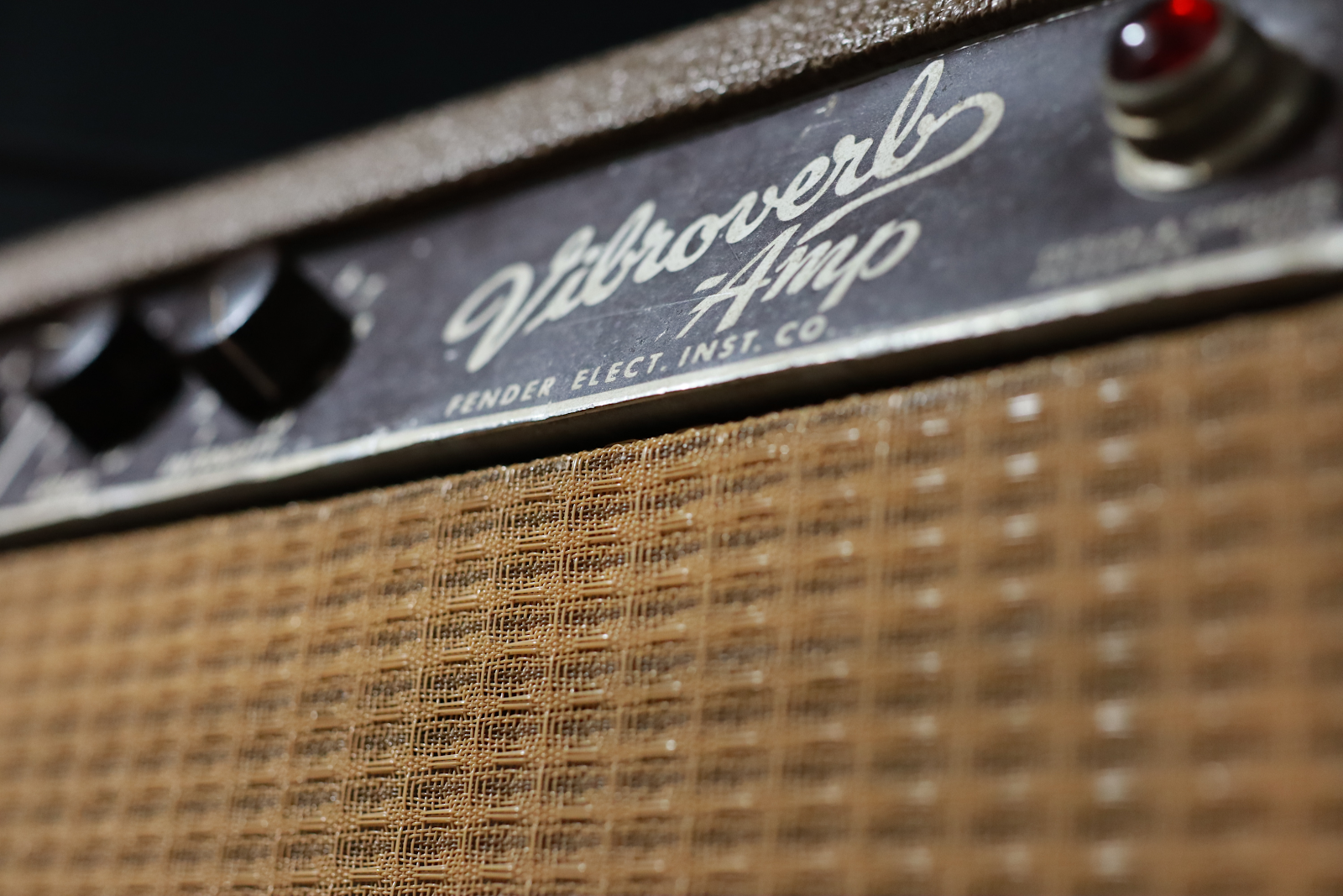 Close up of an amp.