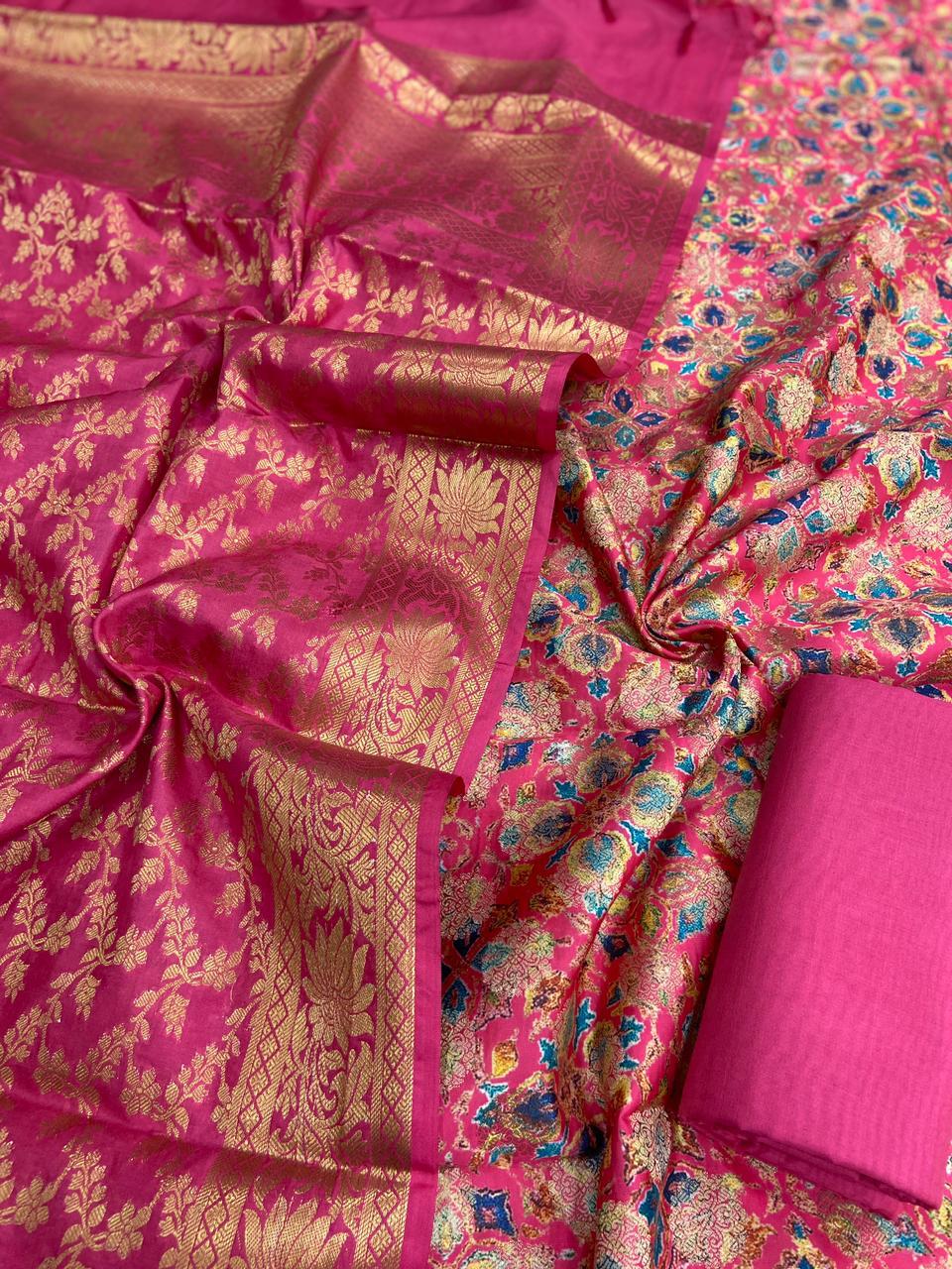 Banarasi Chanderi Silk Digital Printed Suits