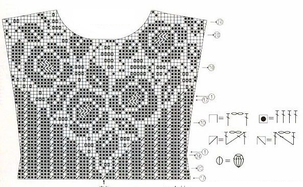 Схемы Филейного Вязания Крючком Фото