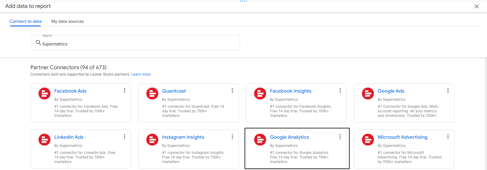 How to Create a Data Studio Report With Supermetrics