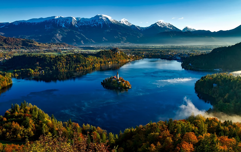 Het meer van Bled, Slovenië
