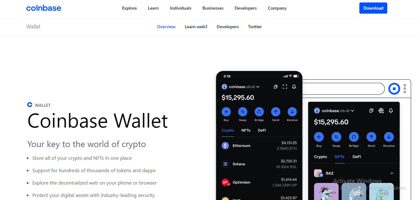 What is the Best Crypto Wallet for NFTS coinbase wallet