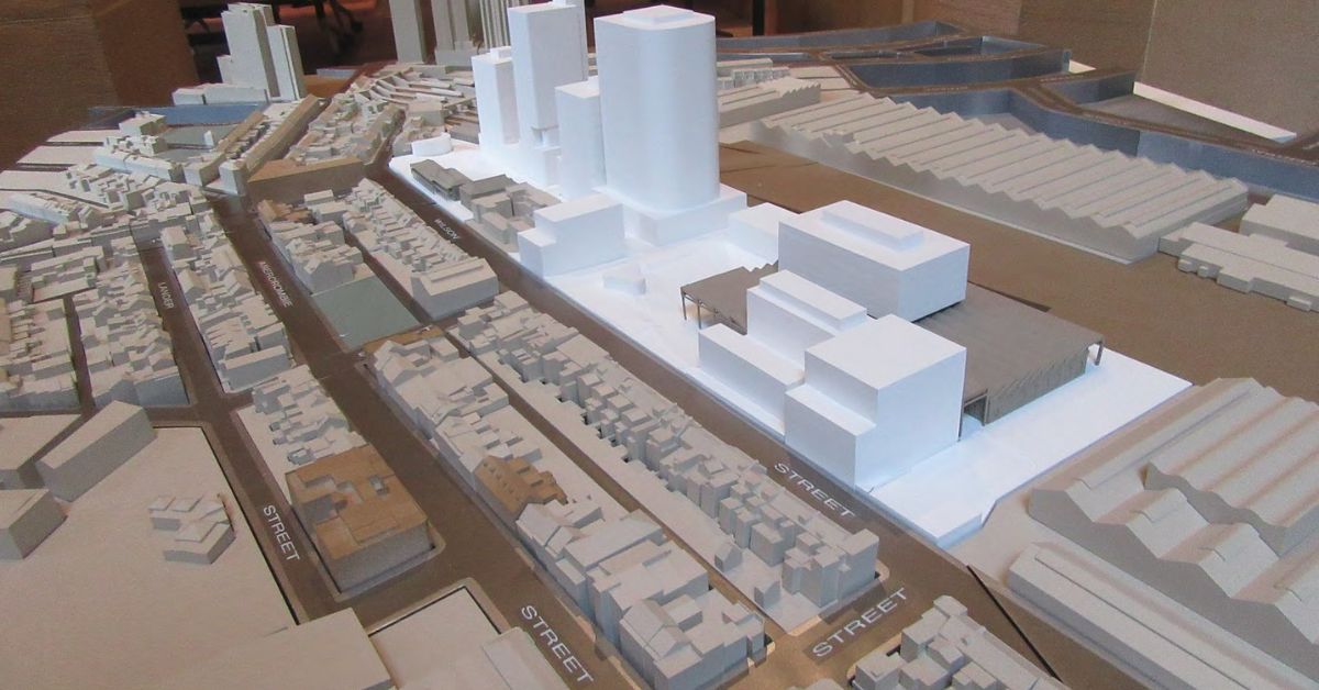 Model of the Paint Shop sub-precinct redevelopment proposal 