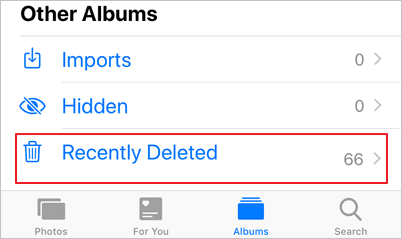 How to Check ‘Recently Deleted’ Folder?