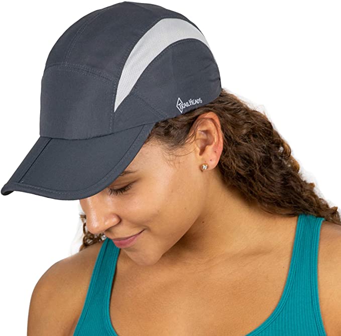 TrailHeads Folding Bill Running Hat for Women | Summer Cap with UV Protection