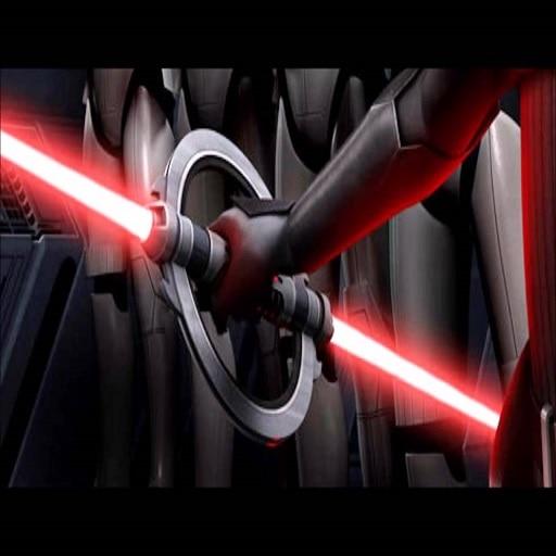 Double-bladed spinning lightsaber