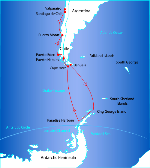 Antarctic Peninsula and Coastal Patagonia Cruise