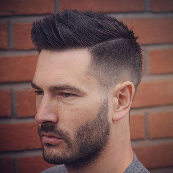 man rocking classic fade with short hair