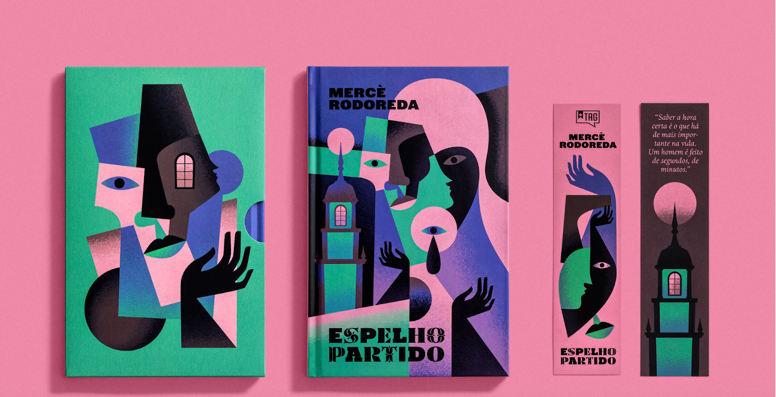 Дизайн книги в стиле кубизм, «Espelho Partido»