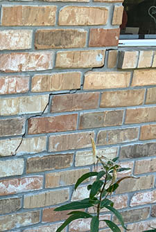 cracks in brick