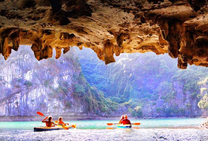 Cave in Halong bay Vietnam