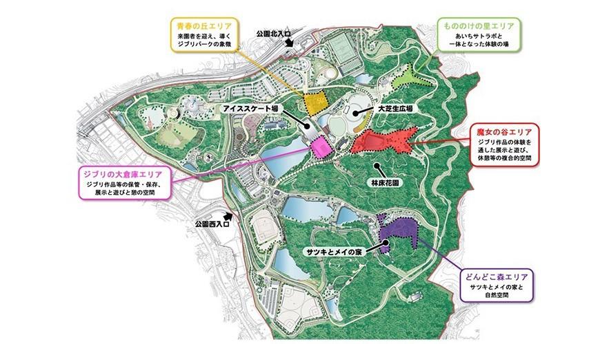 「吉卜力樂園」五大主題區　圖／愛知縣政府