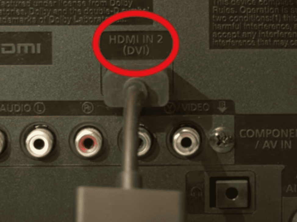 check Firestick HDMI input