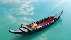 This contains an image of: Venetian gondola | 3D model